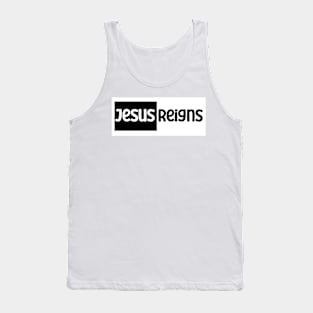 Jesus Reigns Christian Tank Top